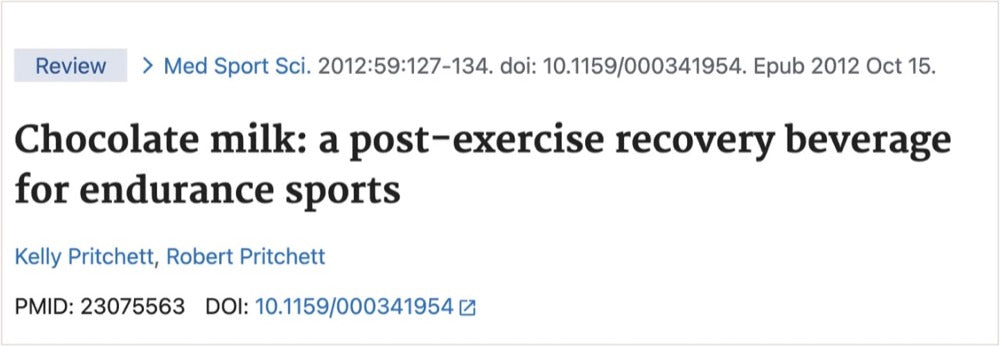 Studie: Chocolate milk – a post-exercise recovery beverage